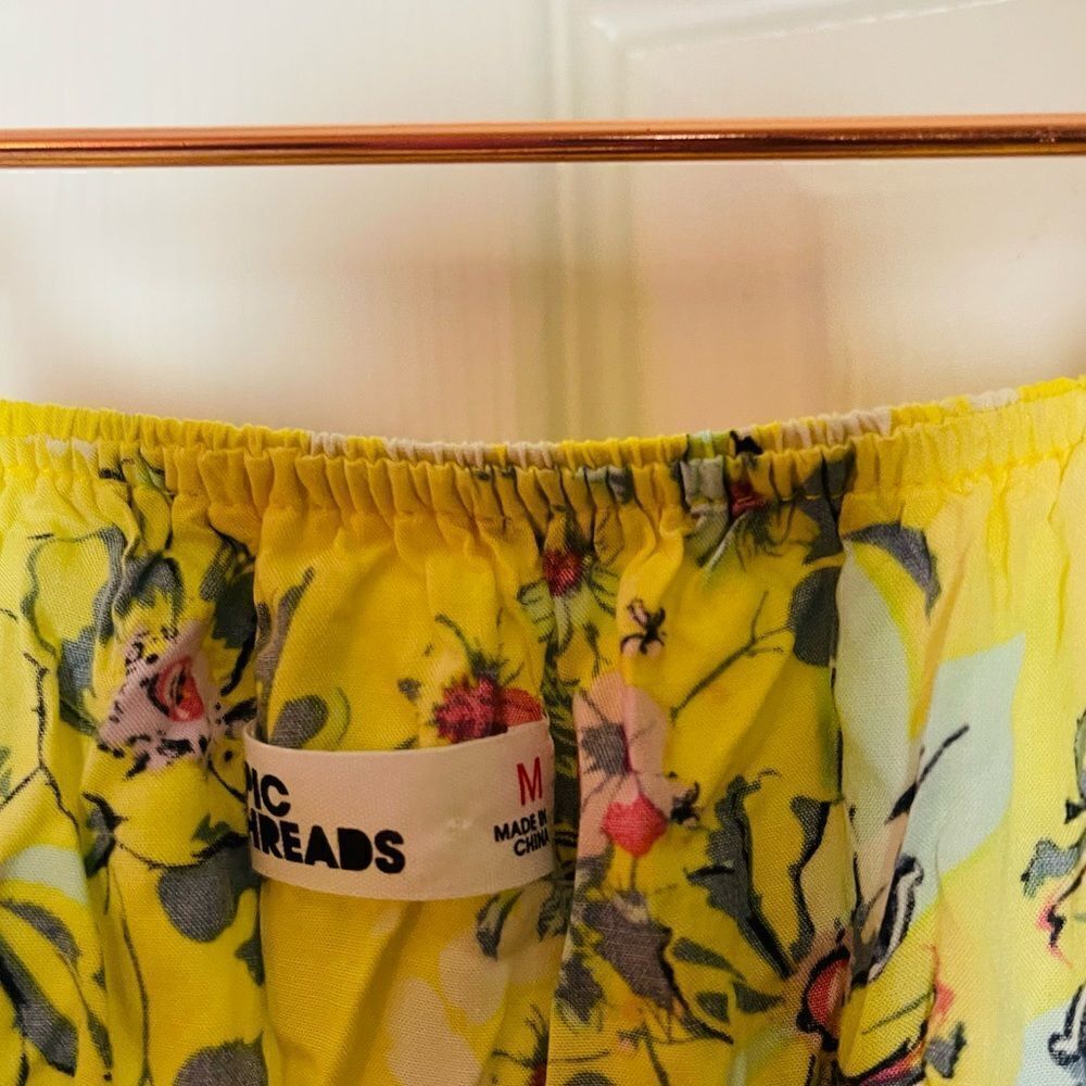 EUC Epic Threads Yellow Floral Maxi Dress Medium - Picture 3 of 4